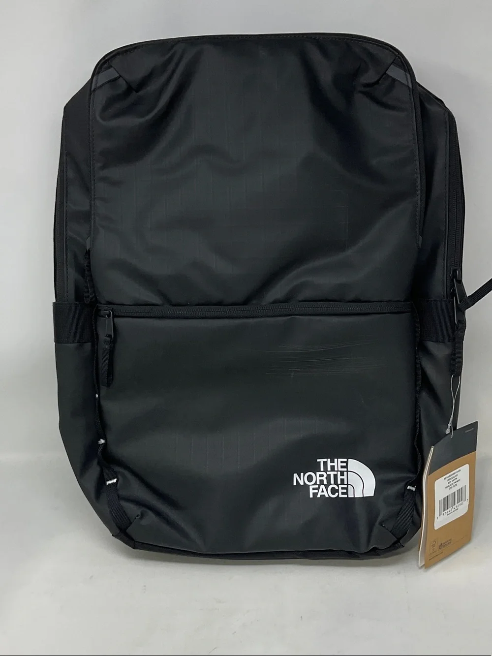 The North Face Black Logo Front-Zip Backpack